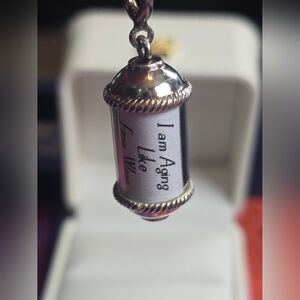 **SOLD LOCALLY BEYOND WORDS STERLING SILVER  SCROLL MESSAGE CHARM